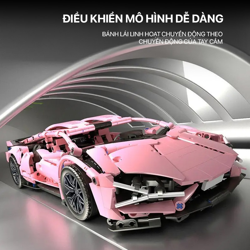 Mô hình lắp ghép - Lanborgini FK937 89108 3 mo hinh lap ghep lanborgini 89108 03